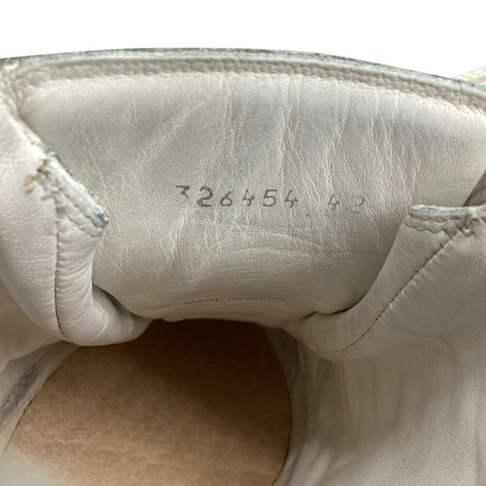 Balenciaga Arena Creased High-Top Sneakers in White Leather - Picture 9 of 12